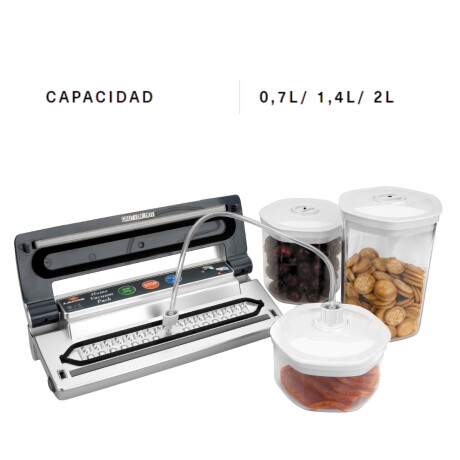 Set tres frascos para envasar al vacio Set tres frascos para envasar al vacio