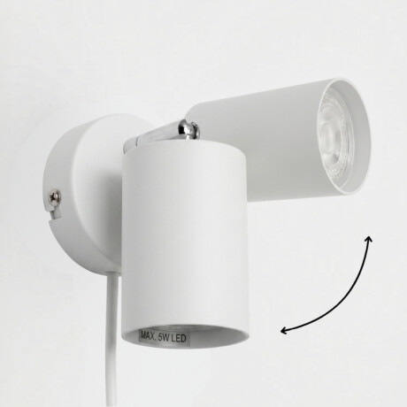 ARTEFACTO BOLD DE ADOSAR ORIENTABLE Luminaria de Pared Bold Blanco