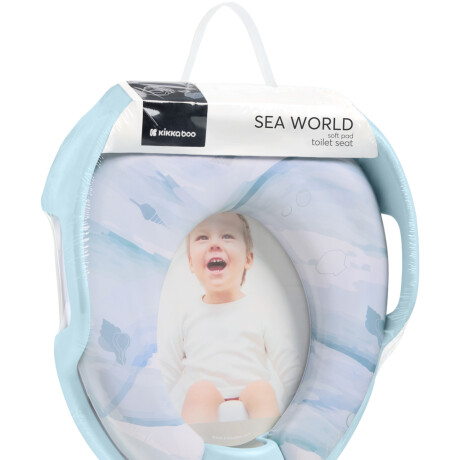 Reductor adaptador inodoros acolchado Sea Shell blue