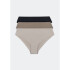 KIT COM 3 CALCINHAS FEM PRETO/BEGE/MARROM