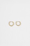 Aros acero small dorado