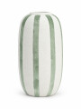 FLORERO DE CERAMICA CURVAS VERDE