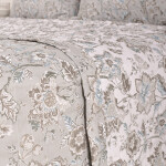Cubrecama Amelia Paisley Aqua Twin