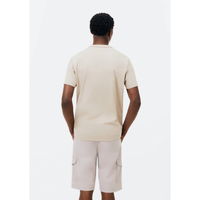 CAMISETA MM MASC MARROM CLARO