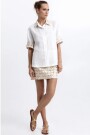 CAMISA FLAKES MANGA CORTA Blanco