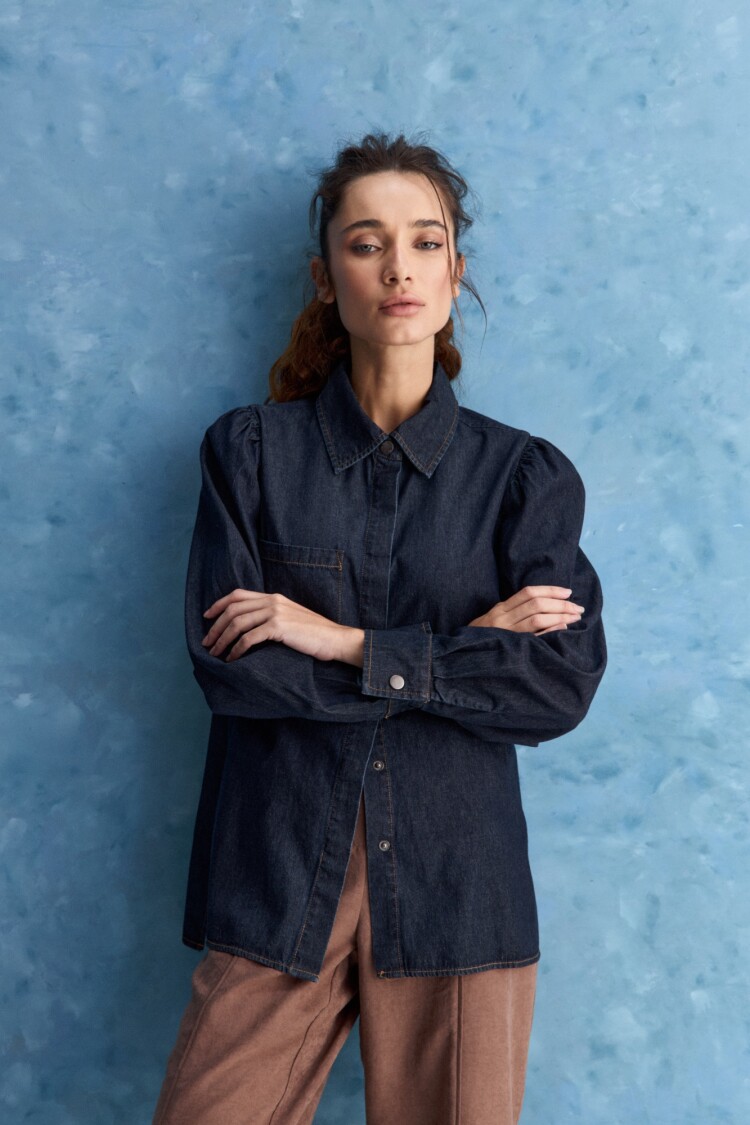 CAMISA AMORAS Indigo