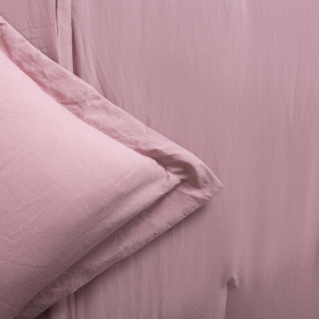 SET ACOLCHADO 1 PLAZA POLIESTER ROSA PREWASHED