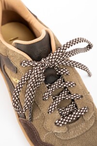 Zapatilla Cuero Combinada Vison