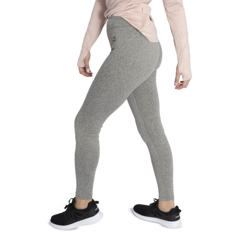 CALZA LARGA WMN gris melange medio GRIS CLARO/NEGRO/NARANJA