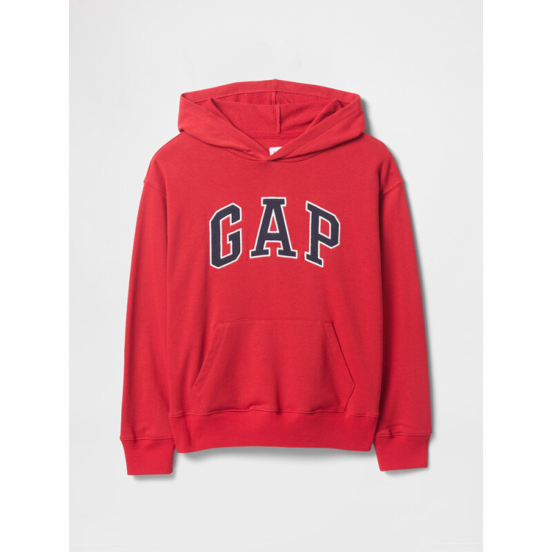 V-FRCH FT BAS HERITAGE LOGO PO LIGHT HEATHER GREY B08 L MODERN RED