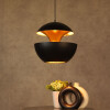 LUMINARIA DE TECHO GOLDEN BLACK NEGRO - Large