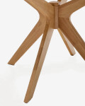 Mesa redonda Naanim de chapa de de roble Ø 120 cm