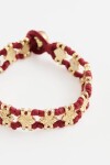 Pulsera Ethnic Square Bordo
