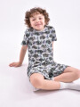 PIJAMA PETER REMERA + SHORT ESTAMPADO 2