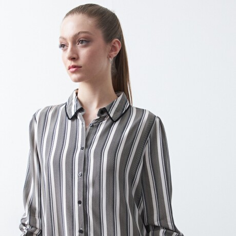 CAMISA RIZE Negro/Blanco