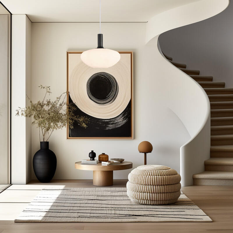 LUMINARIA COLGANTE PIREO 35CM Luminaria Colgante Pireo Big Blanca ø 35 cm