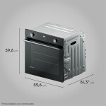 Horno de Empotrar Eléctrico 80Lts Negro