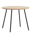 Mesa auxiliar NYBO Ø55 color roble/negro Mesa auxiliar NYBO Ø55 color roble/negro