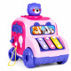 Juguete Didactico Bebe Auto Musical Motricidad Sensorial Rosado