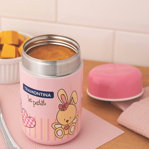 Termo infantil rosado inox. 400ml. "LE PETIT" -TRAMONTINA TF7552