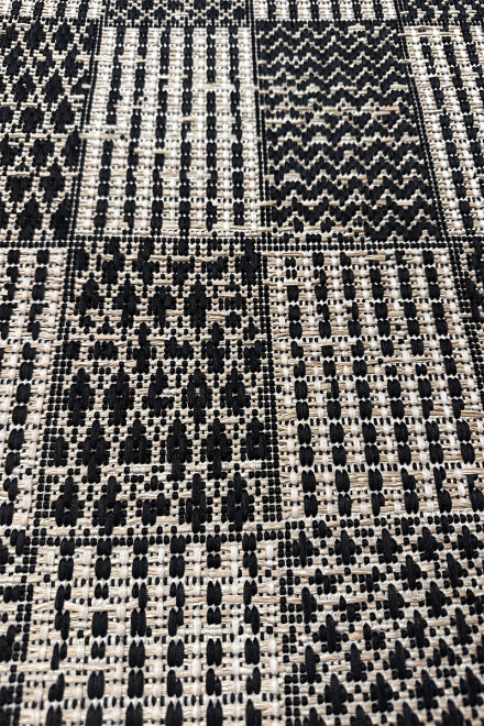 Indy Outdoor ALFOMBRA INDY 160X230 BLACK/JUTE