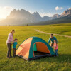 Carpa Iglú De Camping Para 4 Personas VERDE Y NARANJA