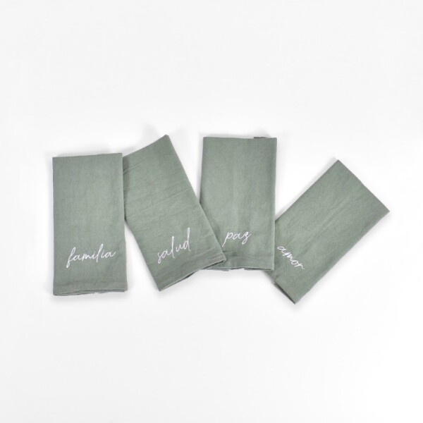Set X4 Servilletas 45 x 45cm. Navidad 2026 Tusor Soft Verde