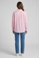 Camisa m/l rayada ROSA