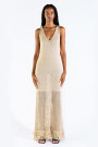 FRINGES DRESS Gold