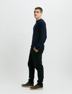 470986 SWEATER HARRINGTON LABEL Azul Oscuro