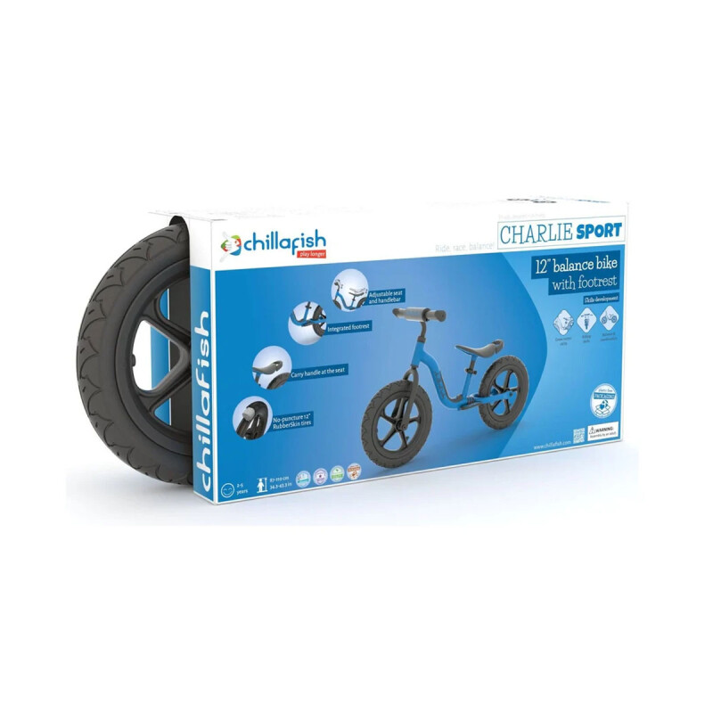 Bicicleta de equilibrio Charlie Sport 12" Navy Chillafish Bicicleta de equilibrio Charlie Sport 12" Navy Chillafish