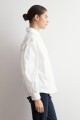 Camisa oversized mangas abullonadas blanco