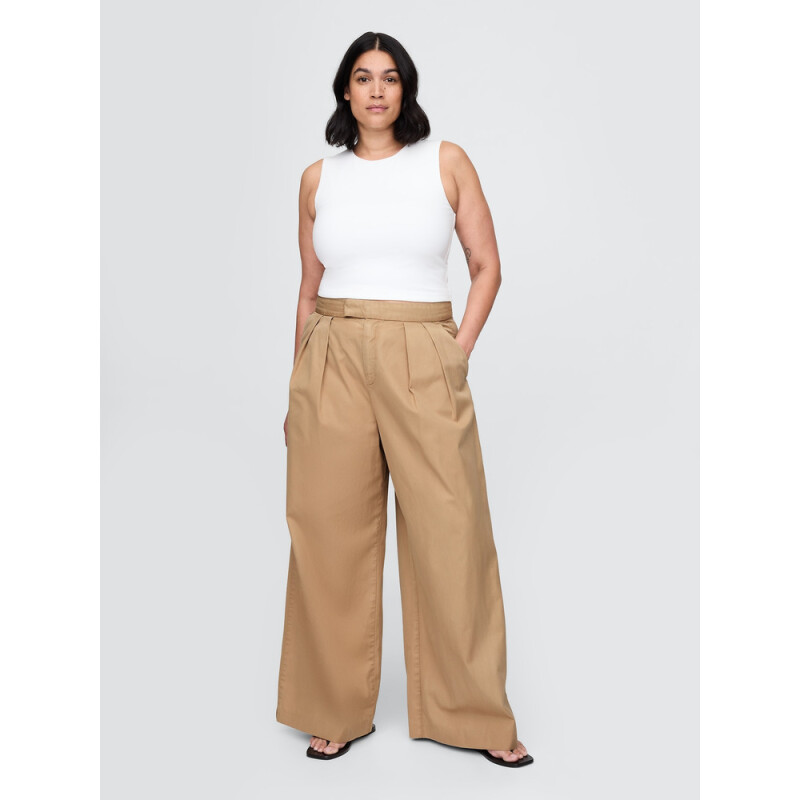 OTT WIDE LEG - SOFT KHAKI MOJAVE