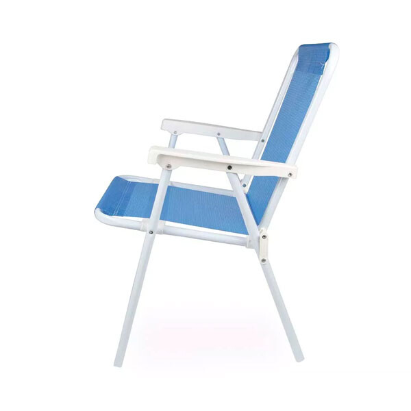 SILLA ALTA ACERO SANNET AZUL AZUL