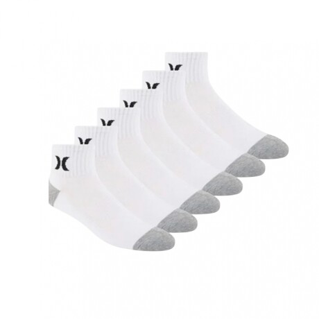 Medias Hombre Hurley 6PK - Black / White / Grey White