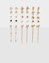 Aros Sets Esmaltado Set De Aros - Dorado
