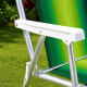 Set X 2 Sillas Altas Aluminio Clásica A Rayas VERDE