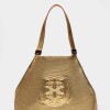 Bolso Eterial en cuero arrugado Metalizado
