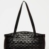 Bolso The Knit Bag en cuero vacuno Negro