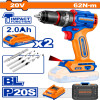 ALADRO ATORN. C/ PERCUTOR A BATERÍA 20V P20S BRUSHLESS C/2BAT CARGADOR ACCESOR ALADRO ATORN. C/ PERCUTOR A BATERÍA 20V P20S BRUSHLESS C/2BAT CARGADOR ACCESOR
