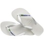 Sandalias Havaianas Brasil Logo Hombre Blanco