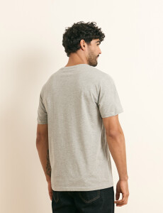 520658 T-SHIRT HARRINGTON LABEL Gris Medio Melange