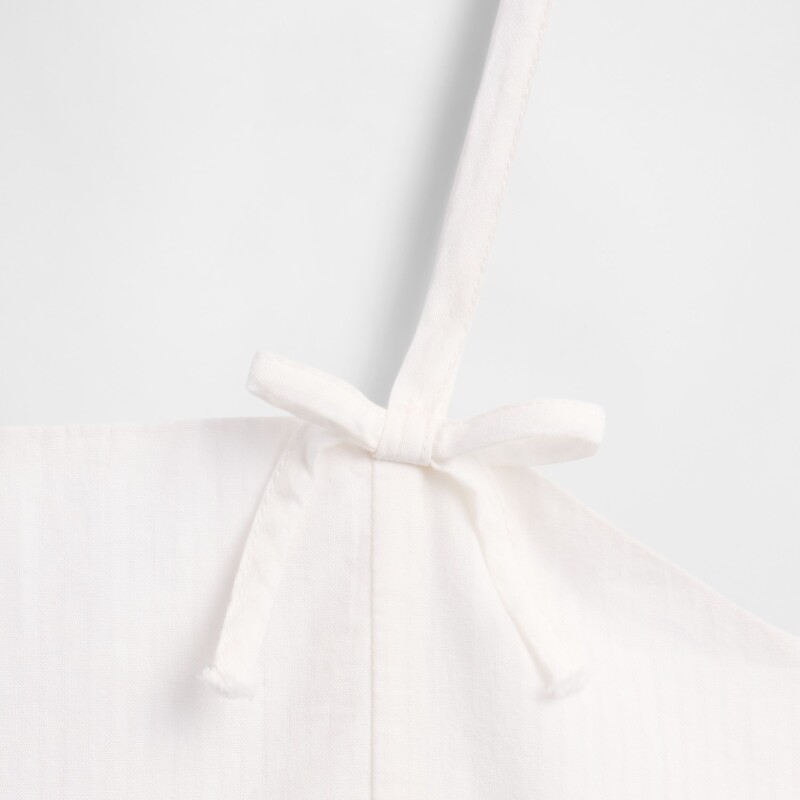 STRAPPY WOV BOW TOP NEW OFF WHITE