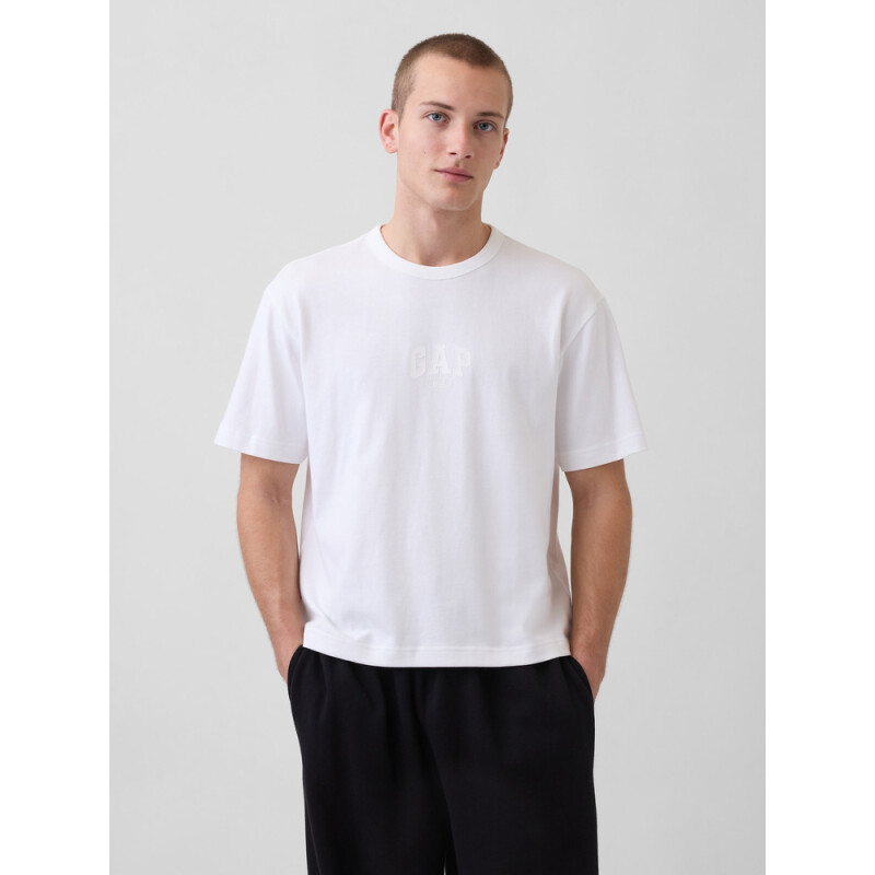 INTL HVY CROP LOGO T OPTIC WHITE V6