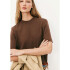 BLUSA MM FEM MARROM ESCURO