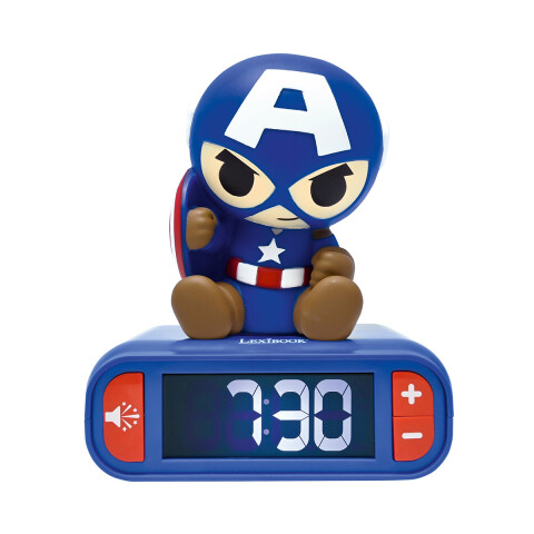 Reloj Despertador Digital 3D Lexibook Capitán América