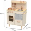 Cocina de madera infantil beige TOOKY TOYS Cocina de madera infantil beige TOOKY TOYS