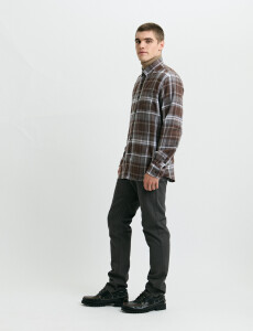 012442 CAMISA HARRINGTON LABEL Tostado