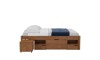 Cama Madera Maciza - 4 Cajones - Queen - Linea charme Amendoa