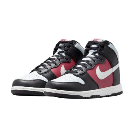 Championes Nike Dunk High Grey/Black/Red